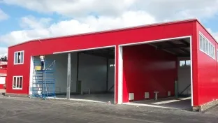 СТО 3 поста. Монтаж здания